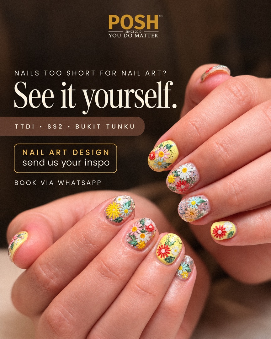 Nails too short for nail art?, Static ad